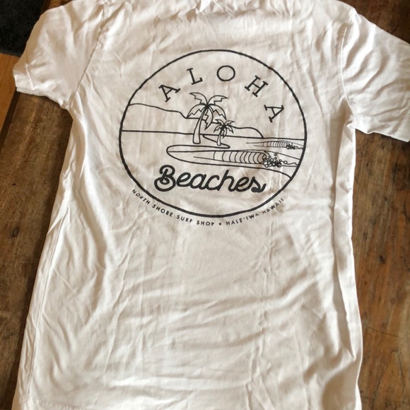 White Surfer Tee Shirt North Shore size small - Picture 5 of 5